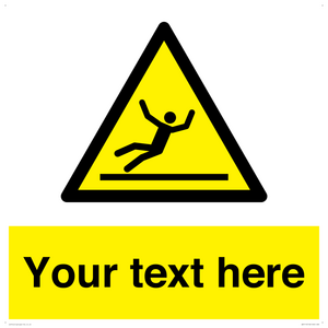 Custom Figure Slipping Sign